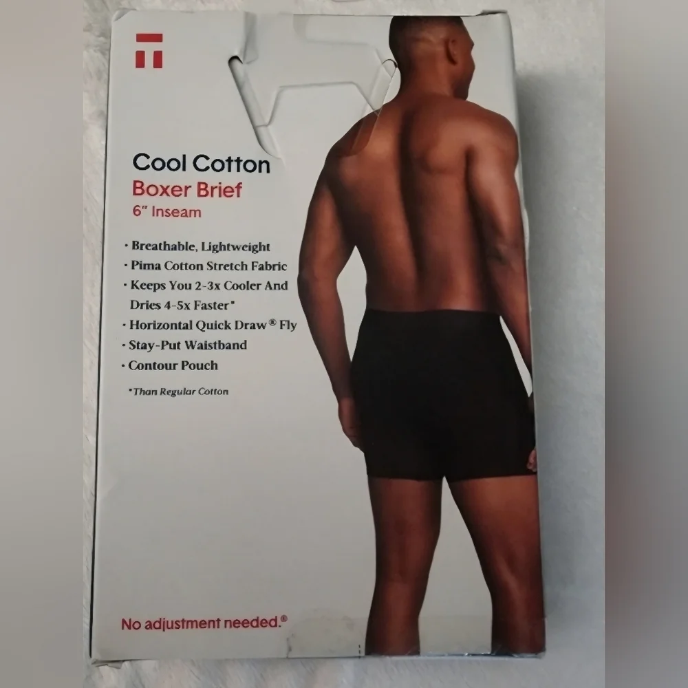 TWO NWT Tommy John 2 pair Boxer Briefs Black. Size Small w/ 6